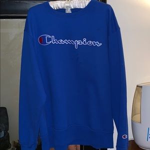 Blue champion sweatshirt